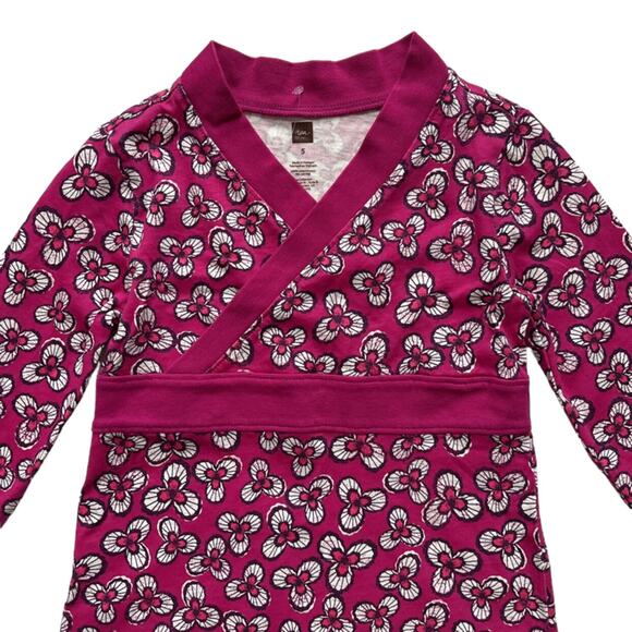 NWOT Tea Collection Cross Front Floral Dress Size 5 - Picture 2 of 4